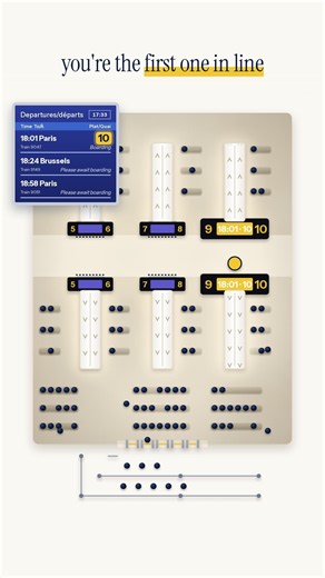 The simple trick to boarding your Eurostar first at St Pancras #shorts