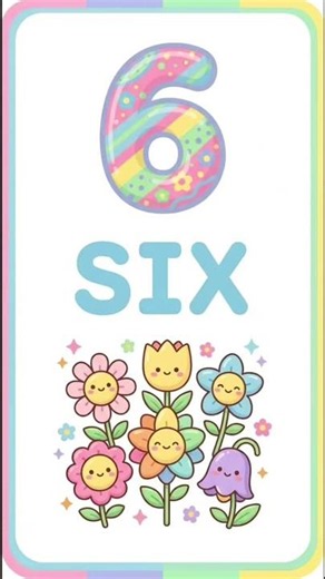 Let’s learn Number 6! 🎉🔢 #Number6 #LearnNumbers #KidsLearning #Preschool