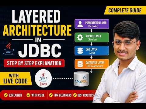 "JDBC Insert Data in Java using 3 Tier Architecture | Step-by-Step Hindi”