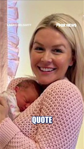 IT'S A GIRL: Karoline Leavitt introduces new arrival #shorts