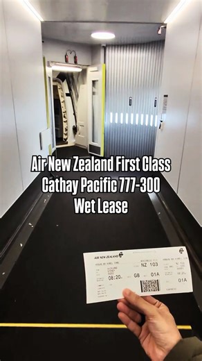 Air New Zealand First Class Cathay Pacific 777-300 Wet Lease