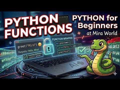 Python Functions Explained | Learn to program at Mira World