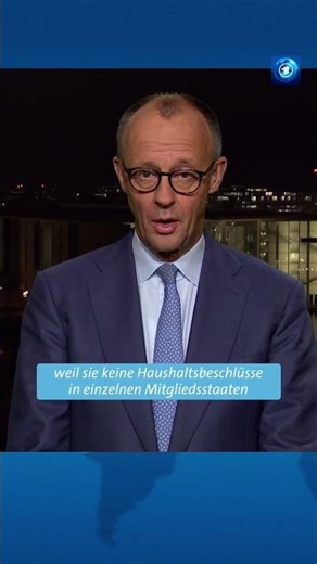 Merz zufrieden mit EU-Kompromiss #tagesschau #merz #interview