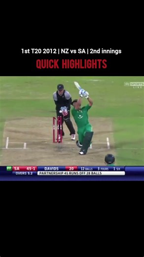 SA vs NZ 1st T20 2012 #cricket #cricketlover #ytshorts #viral
