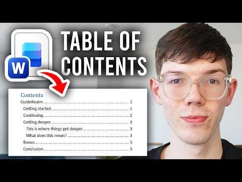 How To Make Table Of Contents In Word - Step By Step