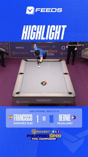 REGALARIO SHOCKS THE WORLD! 🇵🇭🤯 Filipino young gun Bernie Regalario pulls off a massive upset, completely destroying Francisco Sánchez Ruiz 10-1! 🎱🔥 #CarabaoFeeds #CarabaoBilliards #BilliardsUpdate