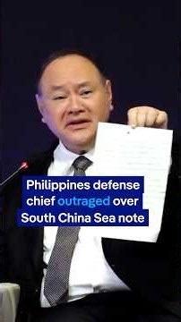 Philippines defense chief outraged over South China Sea note | DW News
