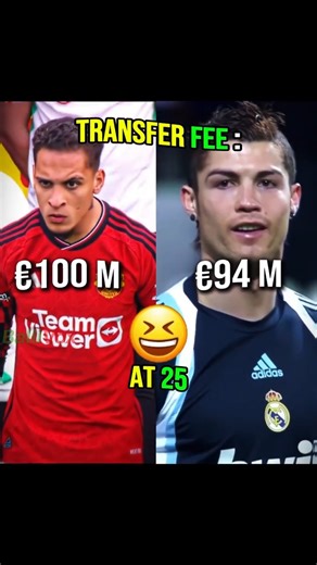 Antony x Cristiano Ronaldo 🤯 Transfer Fee vs Goals at 25