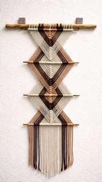 Boho Macrame Wall Hanging #macrame #wallhanging #walldecor #walldecoration #macramewallhanging #diy