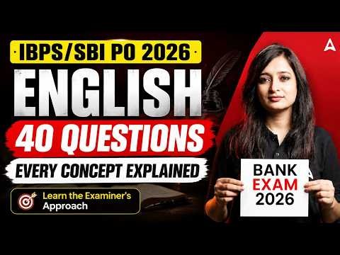 IBPS PO / SBI PO 2026 English | 40 Most Important Questions | Bank Exam Prep