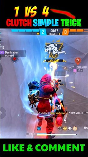 1v4 Clutch Best Character Combo in Free Fire || #freefire #shorts #od18gaming