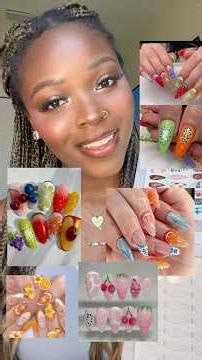 easy summer nail art for beginners 🌸✨ #nails #nailinspo #diynails