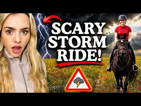 New Horse, First ride out...almost hit by LIGHTNING STORM! This Esme AD