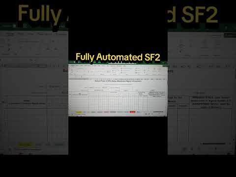 SF2 Fully Automated Excel Workbook (Goodbye manual encoding)