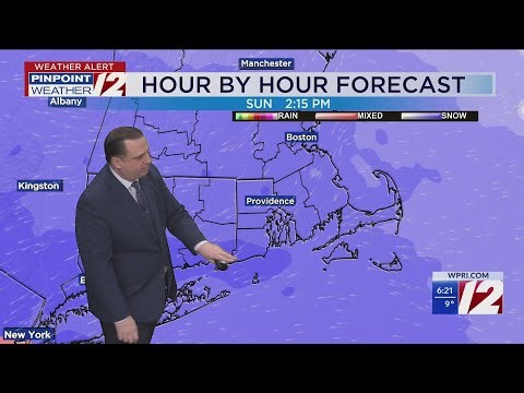 WPRI 12 Weather Forecast 1/25/26: Snow Develops, Very Heavy This Afternoon