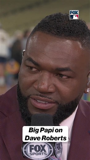 Big Papi has nothing but respect for the job Dave Roberts has done. @David Ortiz | @MLBonFOX #mlb #baseball #dodgers