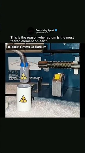 This is the reason why radium is the most feared element on earth.