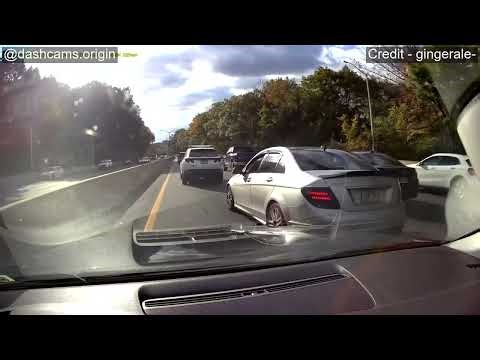 Caught: Mercedes Driver's Wild New York Stunt #dashcams