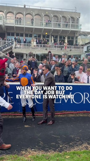 No pressure, Aidan! 😉 #ICF | @Horse Racing Ireland | @LeopardstownRC