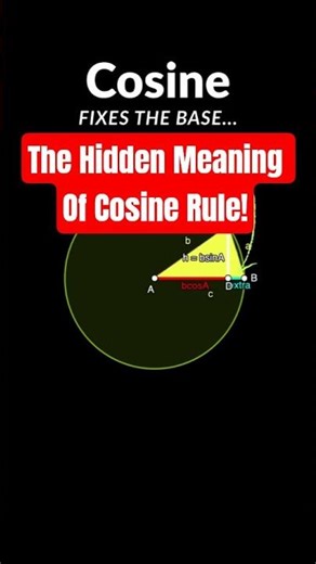 The Cosine Rule Is Just Pythagoras… Until You Rotate The Triangle 🤯