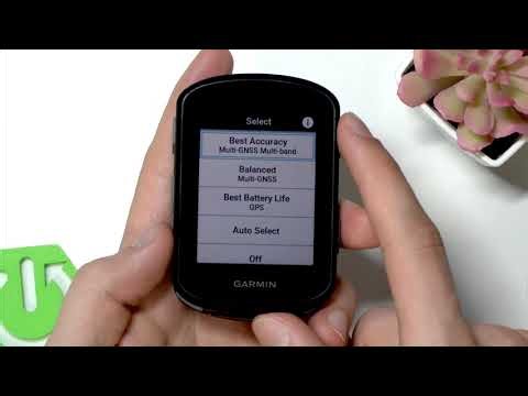 Garmin Edge 540 — GNSS Settings: Multi-Band vs Auto Select (SatIQ)