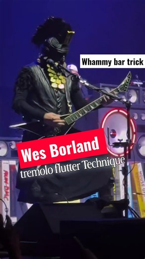 Wes Borland tremolo flutter Technique #limpbizkit #onstage