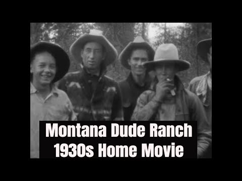 1930s DUDE RANCH AND HORSEBACK RIDING TRIP TO MOOSE CREEK ALLAN RANCH AUGUSTA, MONTANA CS10195