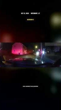 Waterbury Police PIT Fleeing Audi: Every Angle #Shorts
