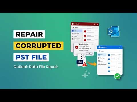 How to Repair a Corrupted Outlook PST File | Recover Emails, Contacts & Calendar