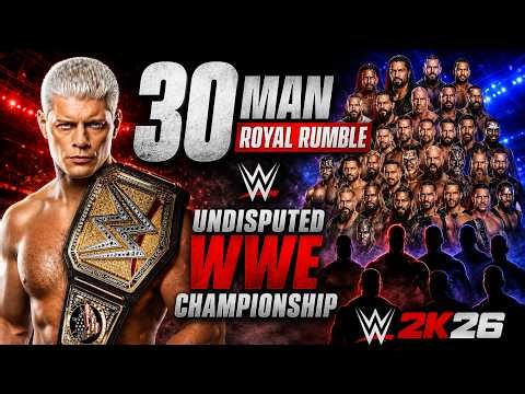 30 Man Royal Rumble For The Undisputed WWE Championship - Cody Rhodes Defends Title in the Rumble