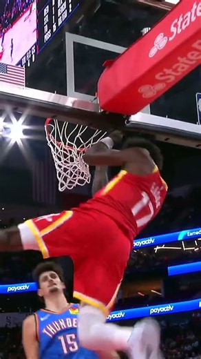 Marcus lob ➡️ Tari slam! 💥 #rockets #marcussmart #tarieason