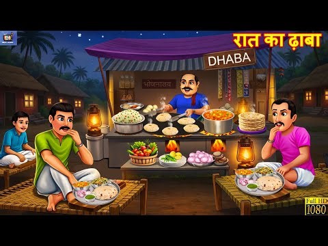 रात का ढ़ाबा | Raat Ka Dhaba | Hindi Kahani | Moral Stories | Hindi Cartoon | Hindi Story | Kahnaiya