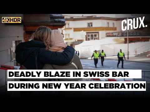 "Ceiling On Fire" 40 Killed In Massive Fire At Swiss Bar, Partygoers Smash Windows To Escape | 4K