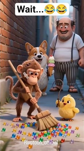 The ending is CRAZY! 😅 Wait for it...#animalstory #trending#funny