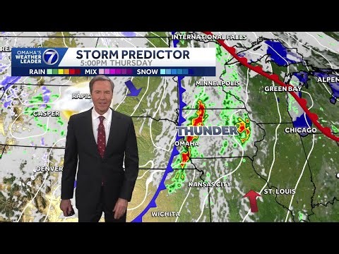 Thursday afternoon storm chance Omaha