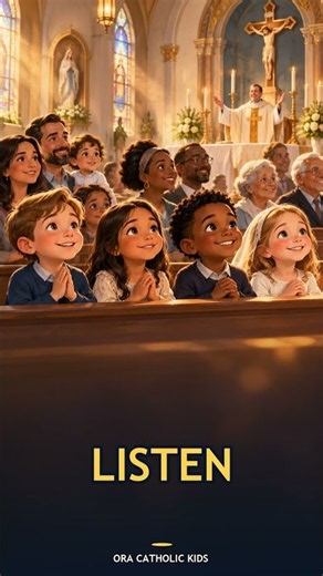The Holy Mass | Catholic Song for Kids #Shorts