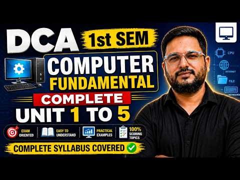 📚DCA 1st Sem Computer Fundamental Exam May 2026 #dca #tomarsri