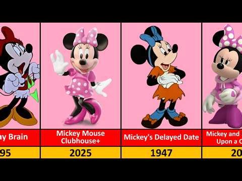 Minnie Mouse Transformation From 1928 to 2026 🎀❤️