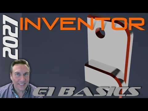 E1 Autodesk Inventor 2027 | Basic Modeling for Beginners Tutorial with Training Guide