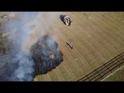 WATCH: Firefighters respond to brushfire in Lufkin