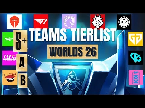 MA TIERS LIST DES WORLDS 2026 DE LEAGUE OF LEGENDS #worlds2026 #lolesports