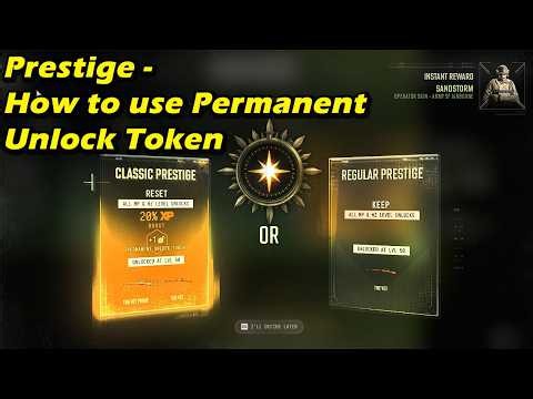 Prestige and how to use Permanent Unlock Token in MW4