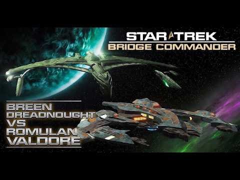 Breen Dreadnought vs Romulan Valdore Dreadnought – Epic Bridge Commander Battle