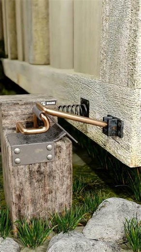 Genius Engineering: How the Spring-Loaded Door Latch Actually Works! 🚪⚙️