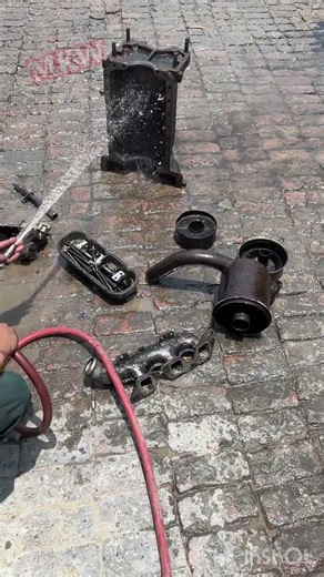🔧 Tractor Engine Parts Cleaning Process | Short Workshop Video