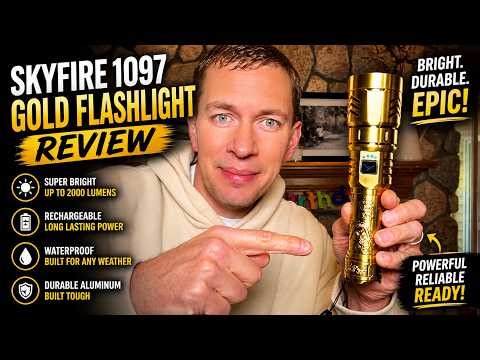 SKYFIRE Rechargeable Flashlight Review — Is It Worth It? We tried it out!