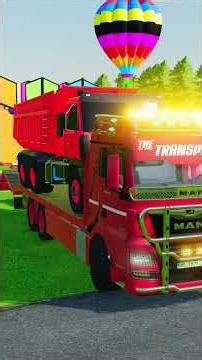 TRANSPORTING ALL POLICE CARS and AMBULANCE EMERGENCY VEHICLES WITH MERCEDES POLICE TRUCKS! #106