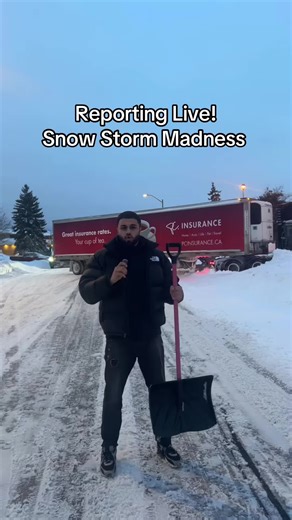 Happy holidays! reporting live from the snow storm… #fyp #snowstorm #snow #reportinglive