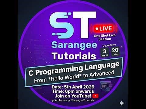 Learn C Programming LIVE | Beginner to Advanced C Programs with Examples