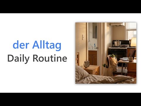 62 German Words for Daily Routine | Intermediate German Vocabulary | Wortschatz Alltag